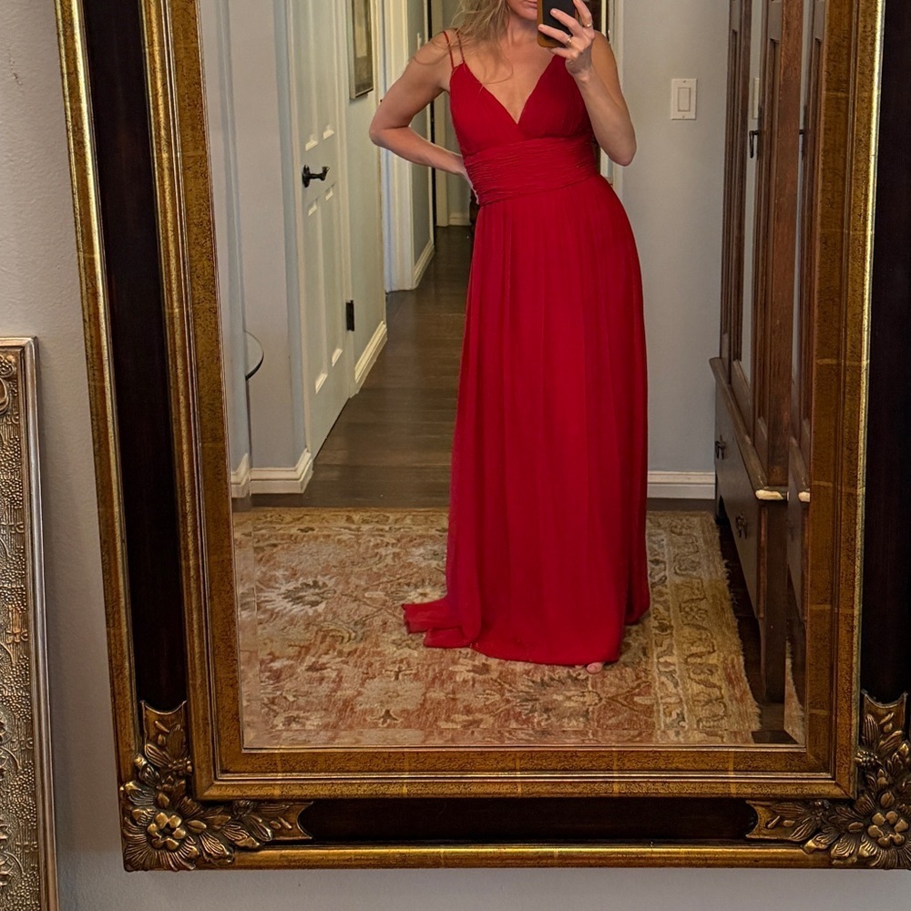 Silk Red Gown